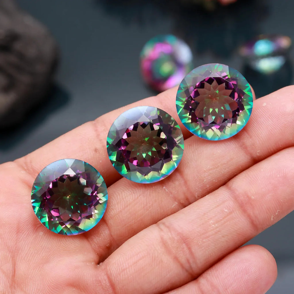 Mystic Quartz 20 MM Round Gemstone Beads