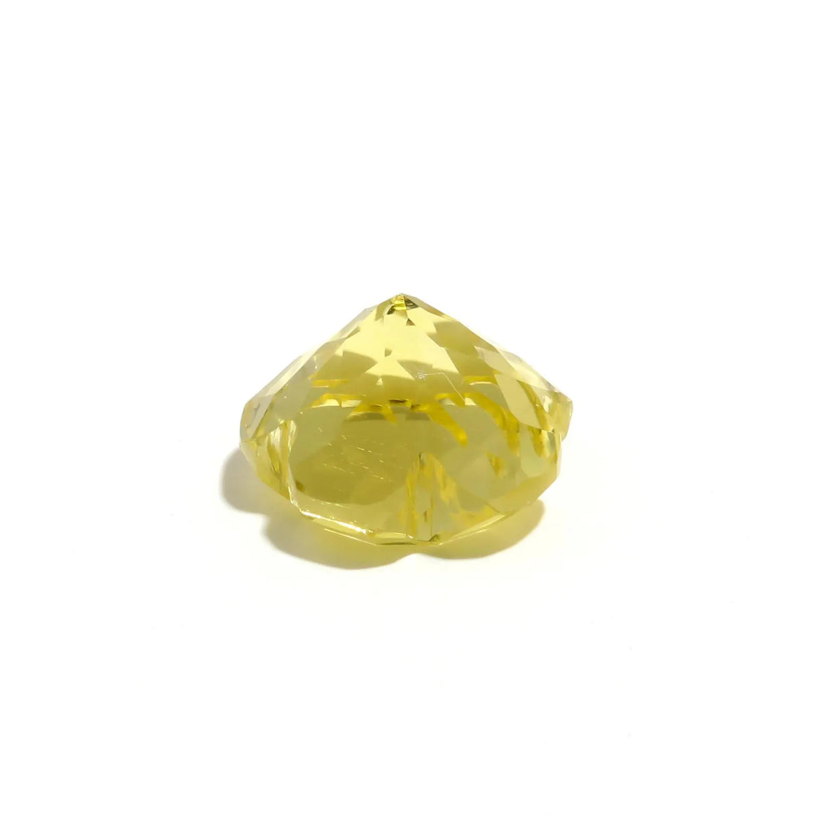 Natural Lemon Quartz Flower Fancy Cut 10 MM