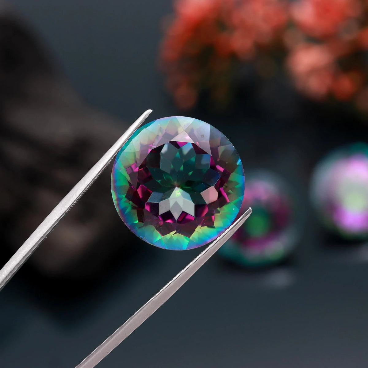 Mystic Quartz 20 MM Round Gemstone Beads