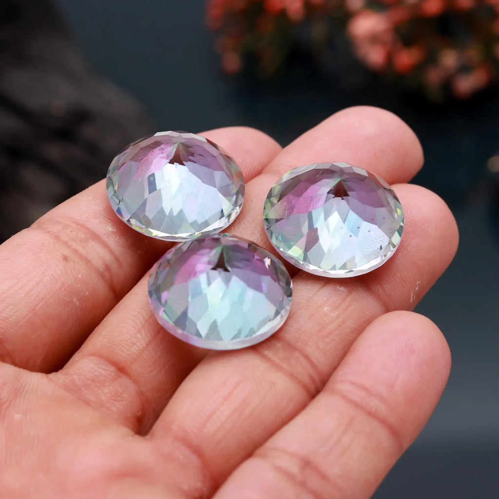 Mystic Quartz 20 MM Round Gemstone Beads