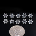 Natural White quartz 7 MM, Star cut loose gemstone