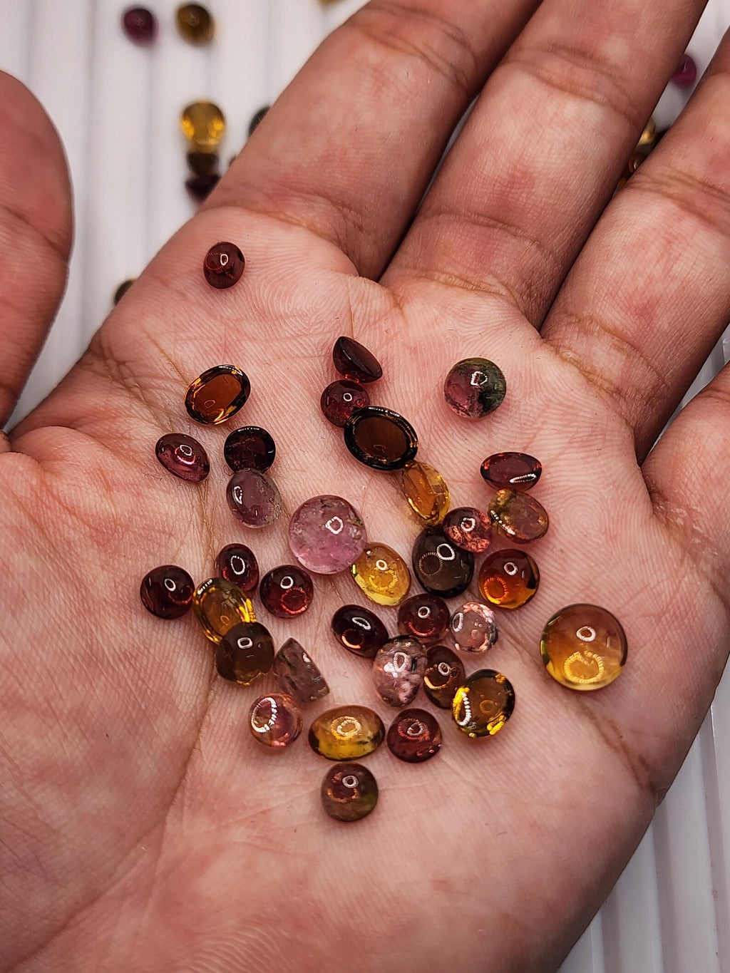 5 Carat Multi Tourmaline Cabochon Lot