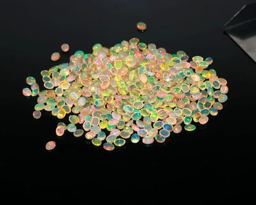 25 Pcs Natural Ethiopian Opal Lot (3 - 8 MM)