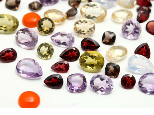 300 Natural Mixed Gemstones Lot | Crystal Collection Bottle