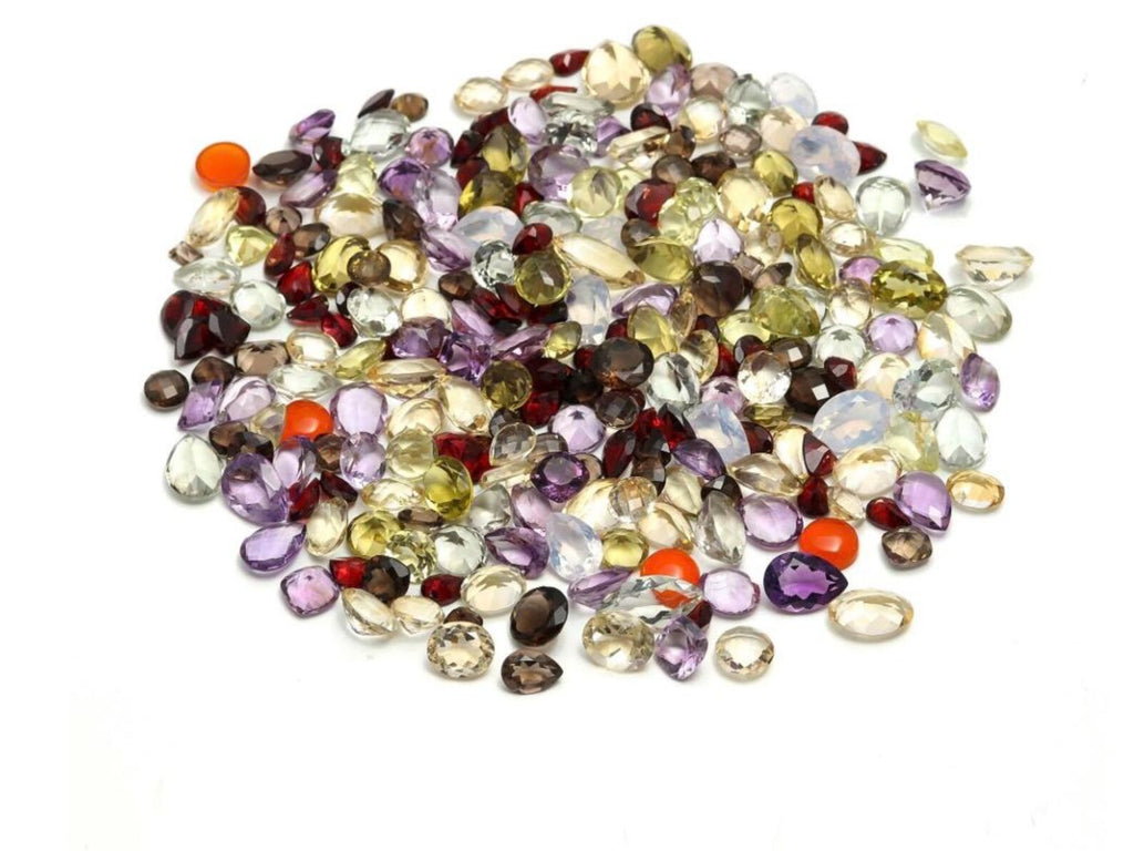 300 Natural Mixed Gemstones Lot | Crystal Collection Bottle