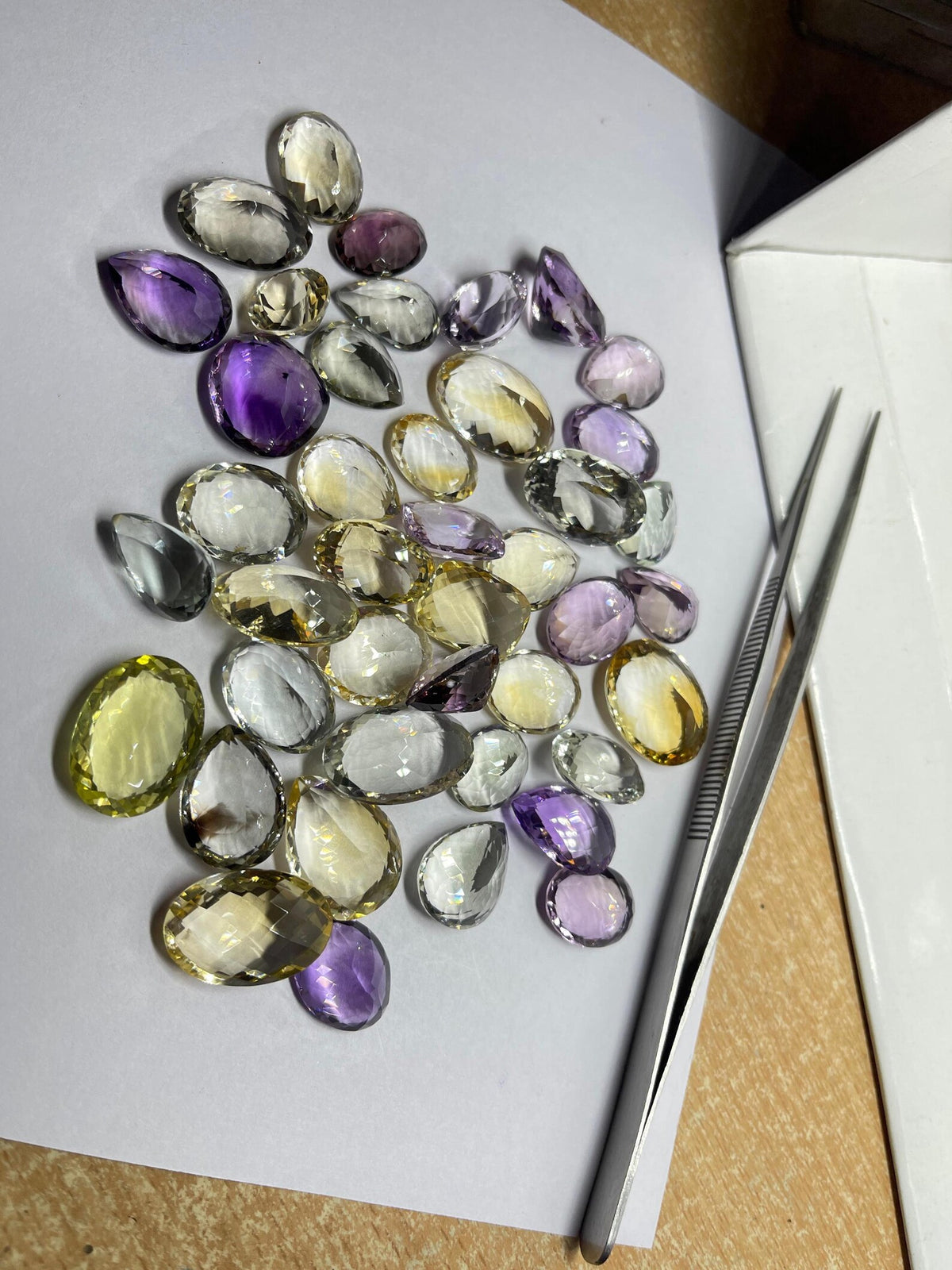 Over 100 Carats Of Big Mix Loose Gemstone Lot , 6 - 8 Big Pcs Gemstones