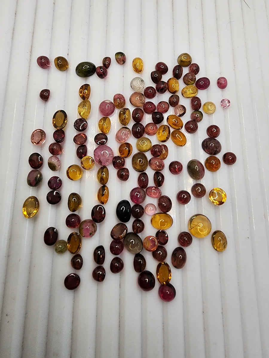 5 Carat Multi Tourmaline Cabochon Lot