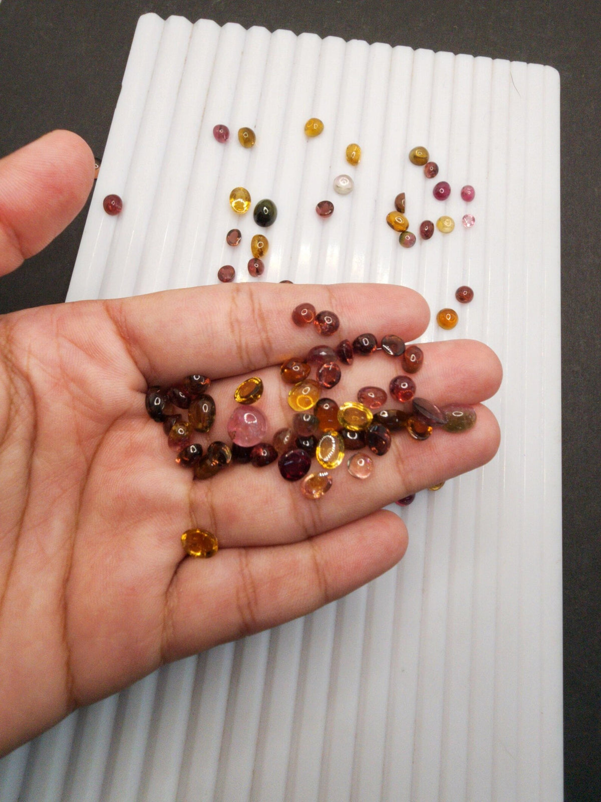 5 Carat Multi Tourmaline Cabochon Lot
