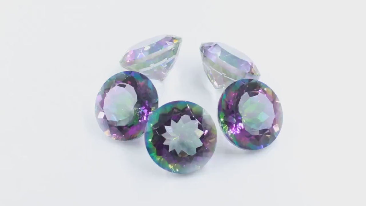 Mystic Quartz 20 MM Round Gemstone Beads