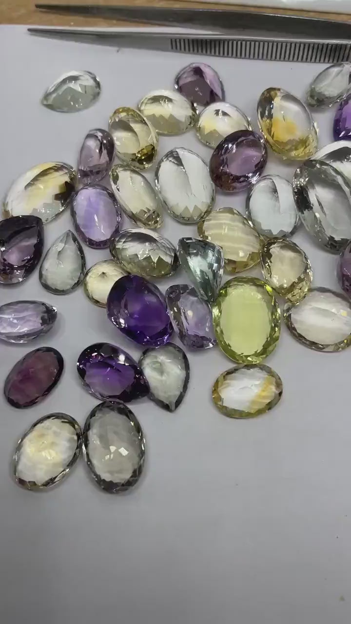 Over 100 Carats Of Big Mix Loose Gemstone Lot , 6 - 8 Big Pcs Gemstones